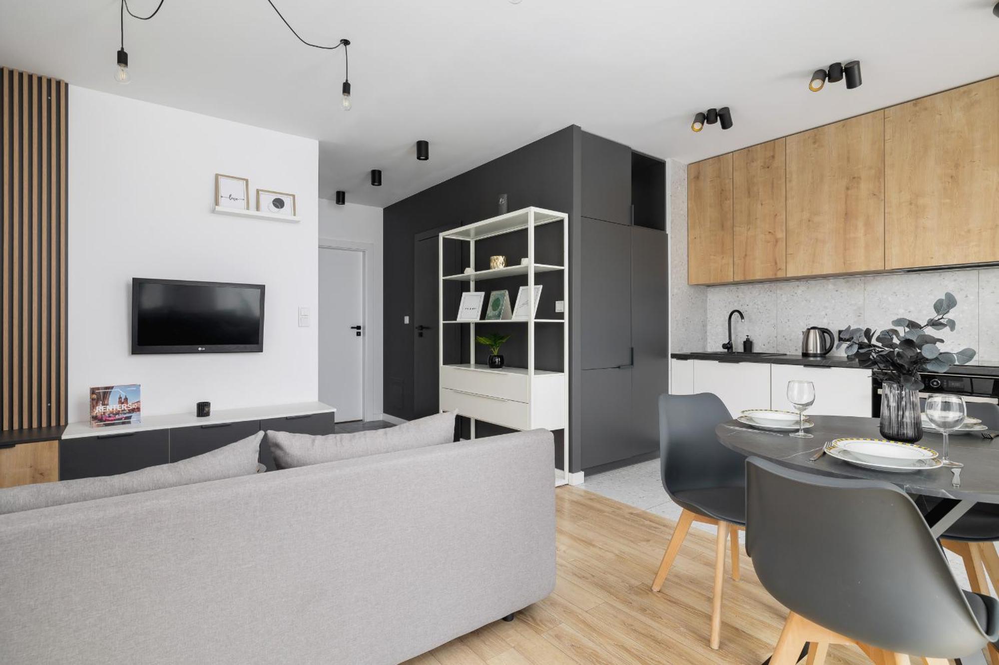 Elegant Apartment In Cracow With Balcony, Parking And Desk By Noclegi Renters Cracovia Exterior foto